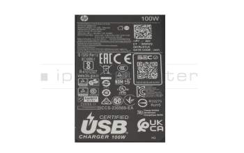 HP EliteBook 8 G1a 13 original cargador USB-C 100 vatios redondeado