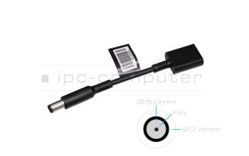 HP Envy 15-dr0400 original cargador 90 vatios con adaptador (4,5/7,4 mm)