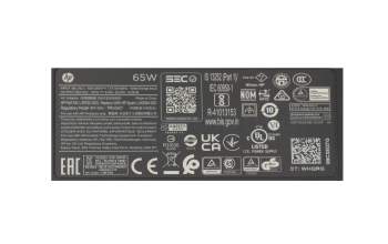 HP G72-b00 original cargador 65 vatios normal 19,5V