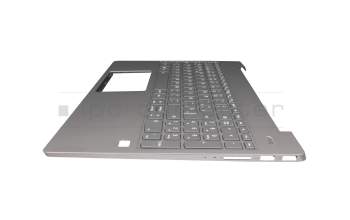 HQ20720487000 teclado incl. topcase original Lenovo SP (español) gris/canaso con retroiluminacion