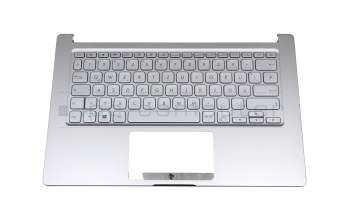 HQ207206740000 teclado incl. topcase original Asus DE (alemán) plateado/plateado con retroiluminacion