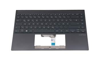 HQ21013183007 teclado incl. topcase original Asus DE (alemán) negro/negro con retroiluminacion