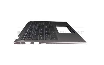 HQ21014650000 teclado incl. topcase original Acer CH (suiza) negro/canaso