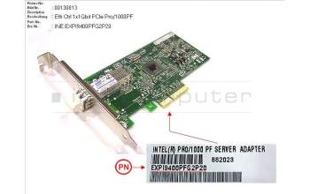 Fujitsu Eth Ctrl 1x1Gbit PCIe Pro/1000PF para Fujitsu Primergy RX300 S8