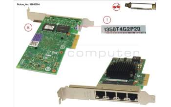 Fujitsu PLAN CP 4X1GBIT CU INTEL I350-T4 para Fujitsu PrimeQuest 3800E2