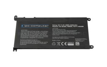 IPC-Computer batería (variante de 1,5 cm) compatible para Dell 15NG6 con 39Wh