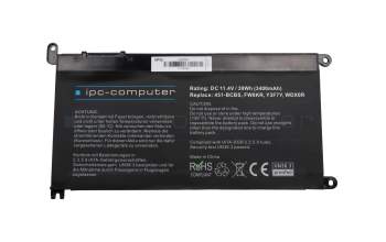 IPC-Computer batería 39Wh compatible para Dell Inspiron 13 (5378)