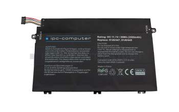 IPC-Computer batería 39Wh compatible para Lenovo ThinkPad E490 (20N8/20N9)
