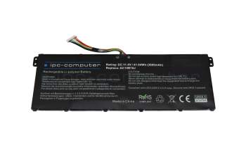 IPC-Computer batería 41,04Wh 11,4 V (tipo AC14B18J) compatible para Acer TravelMate B1 (B116-M)