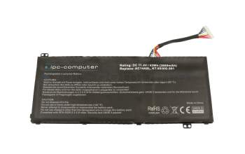 IPC-Computer batería 43Wh compatible para Acer TravelMate X3 (X3410-MG)