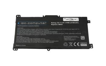 IPC-Computer batería 47,31Wh compatible para HP Pavilion x360 14-ba000