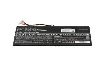 IPC-Computer batería compatible para Gigabyte GAG-J40 con 92,72Wh