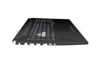 JMOA0KNR0-681MGE0012118000AV teclado incl. topcase original Sunrex DE (alemán) negro/transparente/negro con retroiluminacion