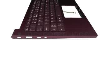 KT01-19C3DK01UKRA000 teclado incl. topcase original Lenovo UK (Inglés) púrpura/púrpura con retroiluminacion