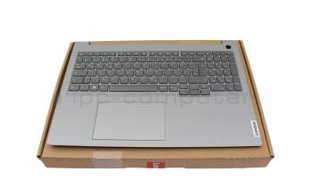 KT0122B5BK01GRA00 teclado incl. topcase original Lenovo DE (alemán) gris oscuro/canaso con retroiluminacion