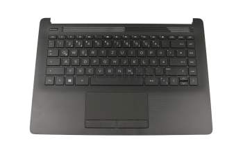 L15600-041 teclado incl. topcase original HP DE (alemán) negro/negro