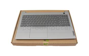 L1CZ0C10538 teclado incl. topcase original Lenovo US (Inglés) gris/canaso con retroiluminacion