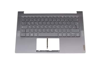 L1CZ17G0238 teclado incl. topcase original Lenovo DE (alemán) gris/canaso con retroiluminacion