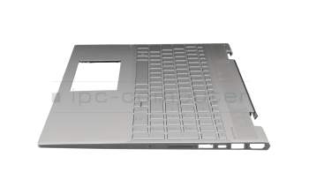 L20746-041 teclado incl. topcase original HP DE (alemán) plateado/plateado con retroiluminacion