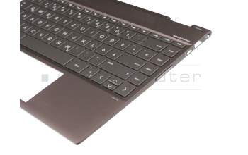 L23704-041 teclado incl. topcase original HP DE (alemán) negro/canaso con retroiluminacion