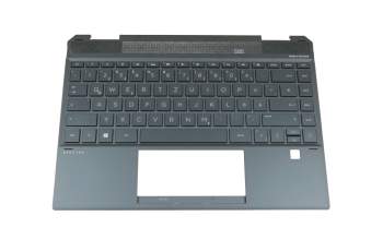 L41215-041 teclado incl. topcase original HP DE (alemán) negro/negro con retroiluminacion