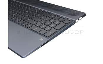 L49391-041 teclado incl. topcase original HP DE (alemán) antracita/antracita con retroiluminacion