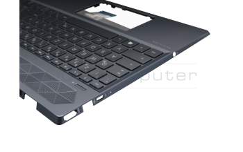 L55708-041 teclado incl. topcase original HP DE (alemán) antracita/antracita con retroiluminacion