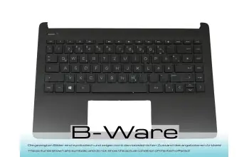 L61504-041 teclado incl. topcase original HP DE (alemán) negro/canaso