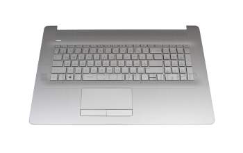 L88362-041 teclado incl. topcase original HP DE (alemán) plateado/plateado