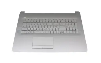 L92785-051 teclado incl. topcase original HP FR (francés) plateado/plateado (DVD) (PTP)