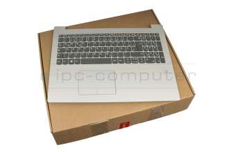 LCM16H66D0-686 teclado incl. topcase original Lenovo DE (alemán) gris/plateado (Fingerprint)