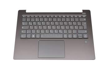 LCM17J66D0J686 teclado incl. topcase original Chicony DE (alemán) gris/canaso con retroiluminacion (fingerprint)