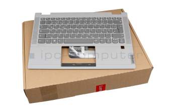 LCM19J16D0JS teclado incl. topcase original Lenovo DE (alemán) gris oscuro/canaso con retroiluminacion