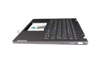 LCM21L16D0J6864 teclado incl. topcase original Lenovo DE (alemán) gris/canaso con retroiluminacion