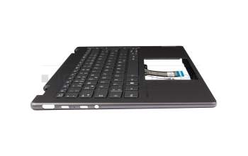 LCM21L16D0J6864 teclado incl. topcase original Lenovo DE (alemán) gris/canaso con retroiluminacion