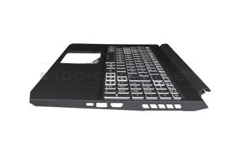 LG05P_N12B3L1 teclado incl. topcase original Acer DE (alemán) negro/blanco/negro con retroiluminacion