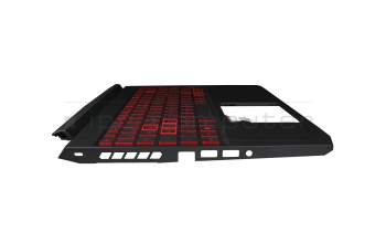 LG05P_N14BRL1 teclado incl. topcase original Acer DE (alemán) negro/rojo/negro con retroiluminacion