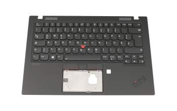 LIM18F86D0JG62 teclado incl. topcase original Lenovo DE (alemán) negro/negro con retroiluminacion y mouse stick