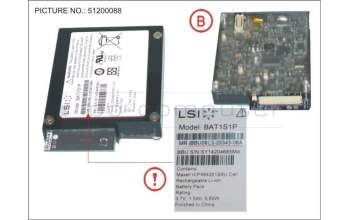 Fujitsu -BT-IBBU08 LI-ION para Fujitsu Primergy RX300 S8
