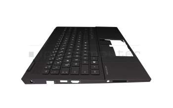 M00666-041 teclado incl. topcase original HP DE (alemán) negro/negro con retroiluminacion (Mica Silver Aluminium)