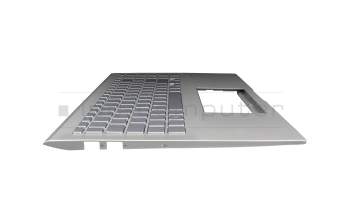 M08-L07-R05A-F02 teclado incl. topcase original Asus DE (alemán) plateado/plateado con retroiluminacion
