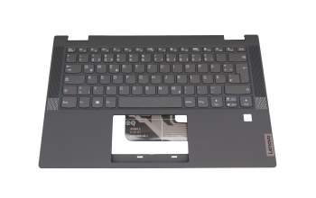 M0K1CS02451307 teclado incl. topcase original Lenovo DE (alemán) gris/canaso