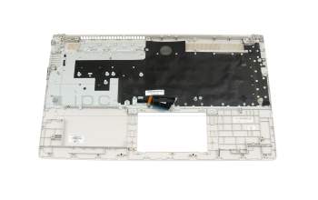 M53080-041 teclado incl. topcase original HP DE (alemán) plateado/plateado con retroiluminacion