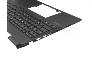 M76862-041 teclado incl. topcase original HP DE (alemán) negro/negro con retroiluminacion (tarjeta gráfica RTX)