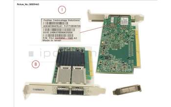 Fujitsu IB HCA 100GB 2 PORT EDR para Fujitsu Primergy RX4770 M1