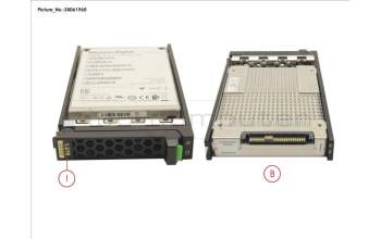 Fujitsu SSD SAS 12G 1.6TB MIXED-USE 2.5\" H-P EP para Fujitsu PrimeQuest 3800E