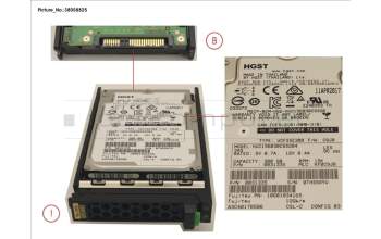 Fujitsu HD SAS 12G 300GB 15K HOT PL 2.5\' EP para Fujitsu PrimeQuest 3800B2