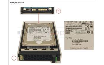 Fujitsu HD SAS 12G 300GB 10K 512N HOT PL 2.5\' EP para Fujitsu PrimeQuest 3800E