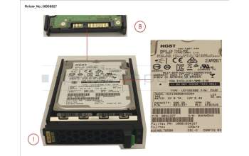Fujitsu HD SAS 12G 600GB 15K HOT PL 2.5\' EP para Fujitsu PrimeQuest 3800B2