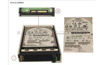 Fujitsu HD SAS 12G 600GB 10K 512N HOT PL 2.5\' EP para Fujitsu PrimeQuest 3400E